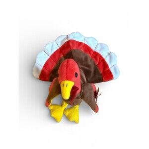 Ty Beanie Baby Gobbles 1996 5th Generation Hang Tag Attached Style 4034 EUC